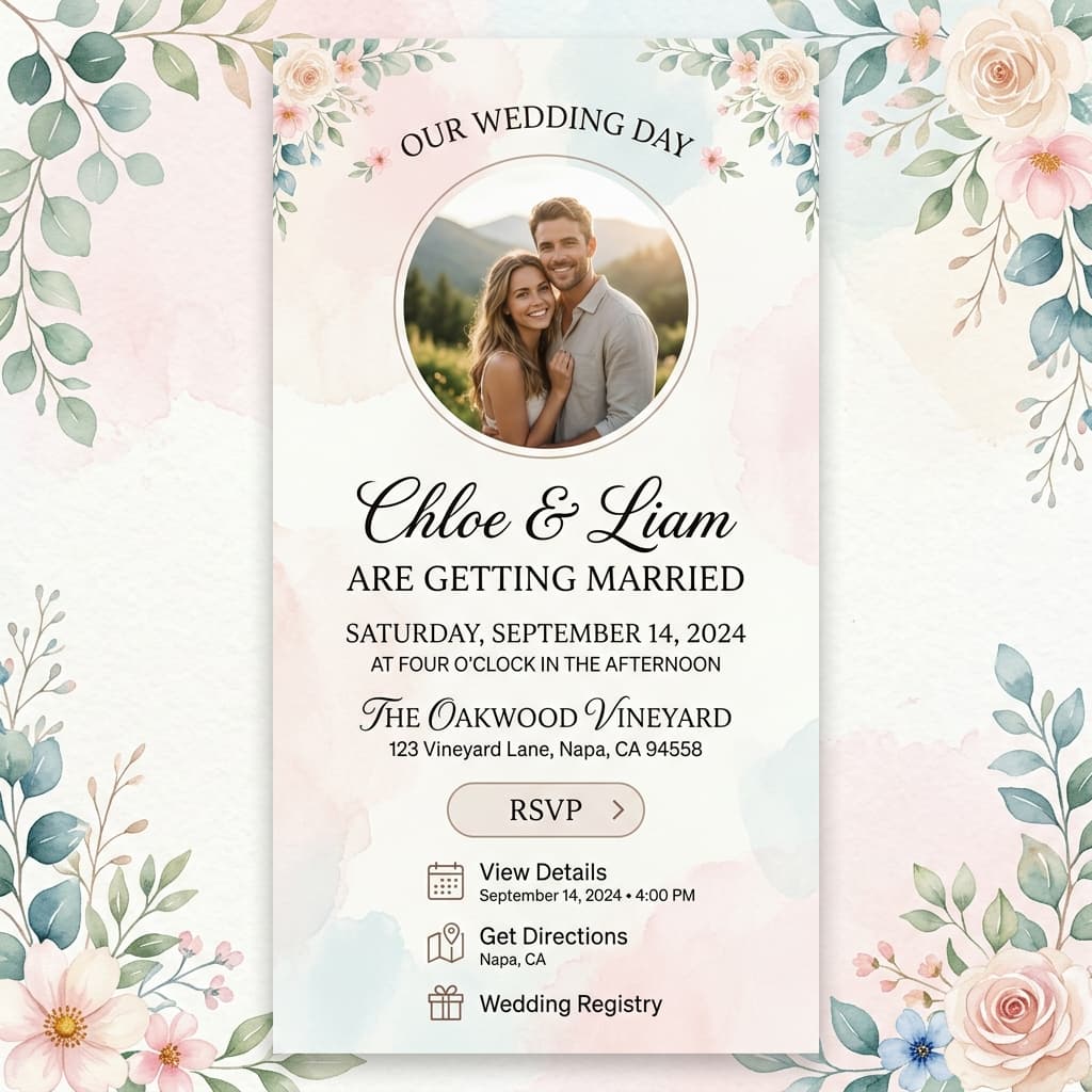 Invitation Mockup Rustic